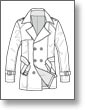 Mens Flat Sketches - Wool Jacket