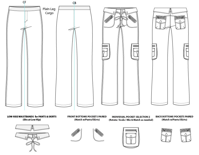 Adobe Illustrator Flat Fashion Sketch Templates - My Practical Skills ...